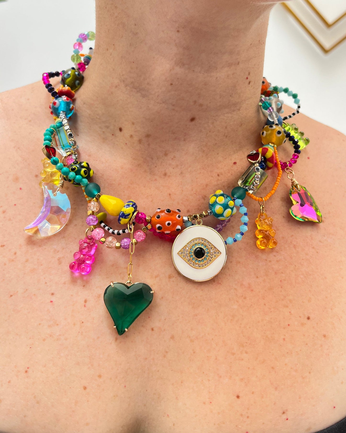 Collar Multicolor Burningman - GRANATE 27