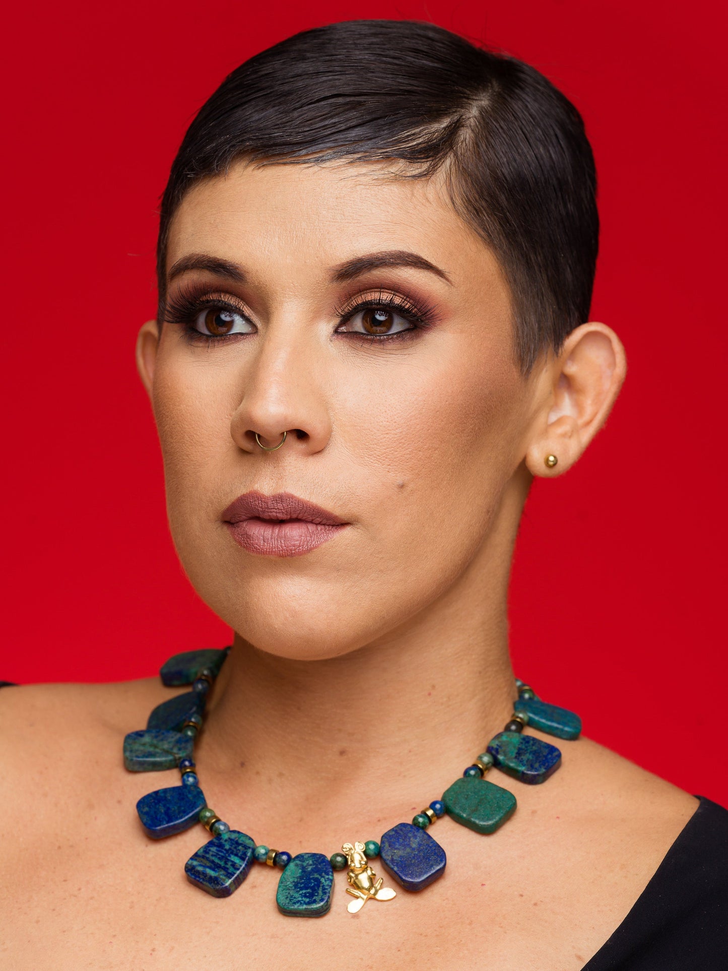 Collar Precolombino de Crisocola - GRANATE 27