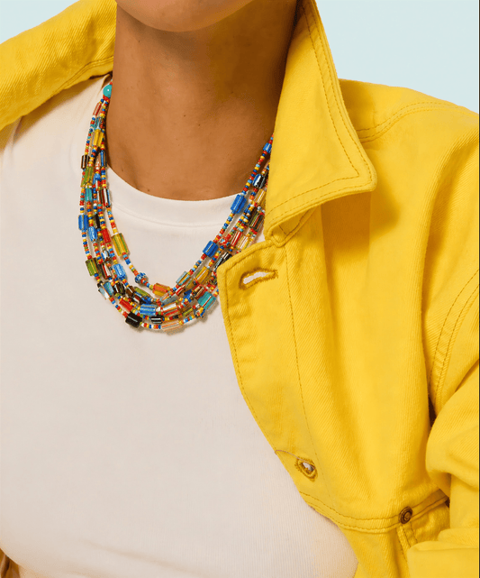 COLOR POP | Collar Layered Glass - GRANATE 27