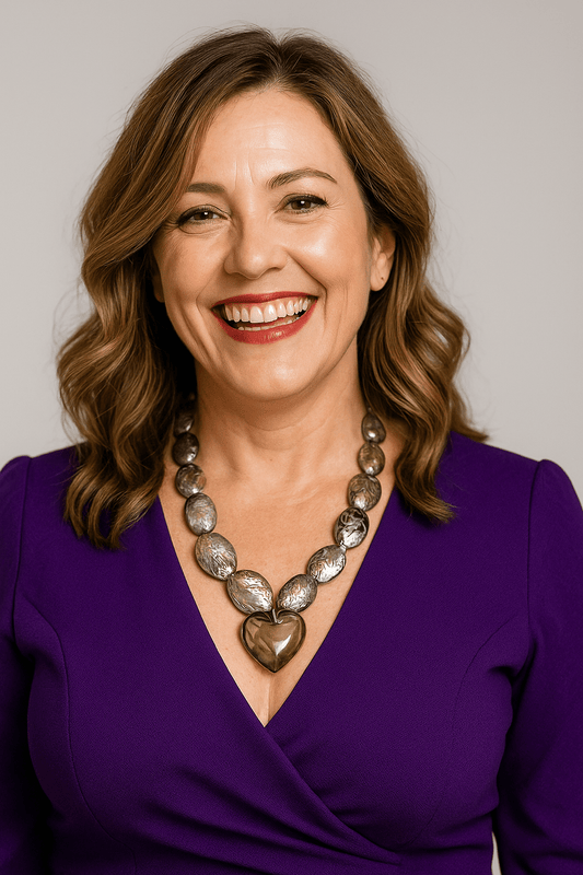 Maxi Collar de Abalone y Corazón - GRANATE 27