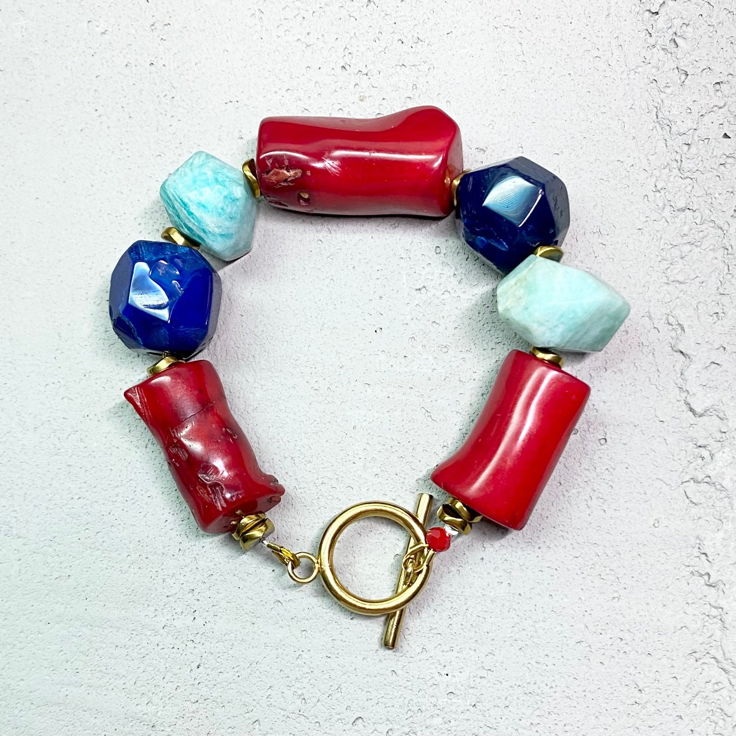 PULSERA DE CORAL - GRANATE 27