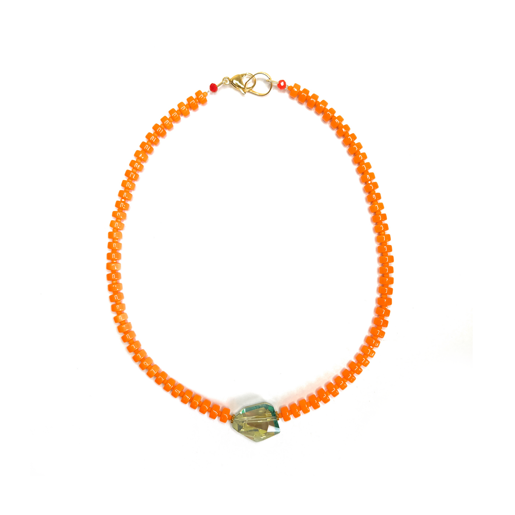COLOR POP | Collar RAINBOW de Vidrio y Murano - GRANATE 27
