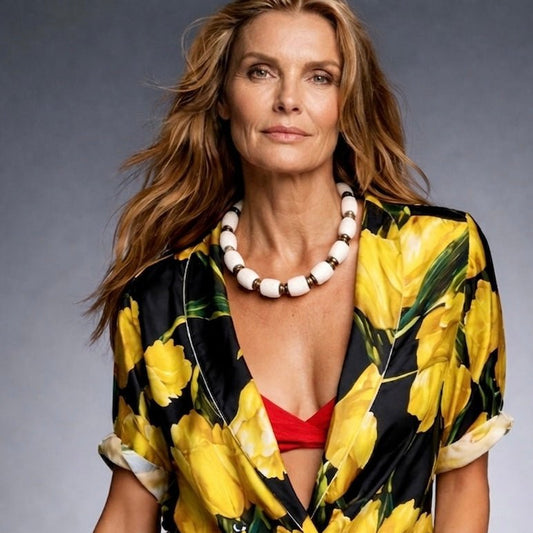 ALMA | Collar "Cádiz" de Coral Blanco - GRANATE 27