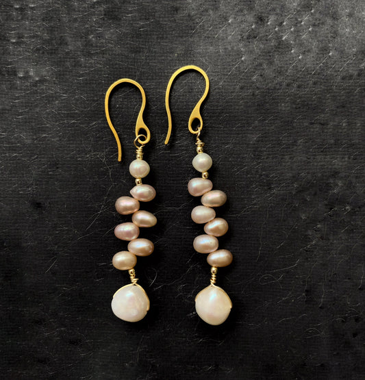 Aretes de Perla para Novia - GRANATE 27