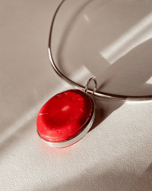 Colgante de Coral y Plata - GRANATE 27