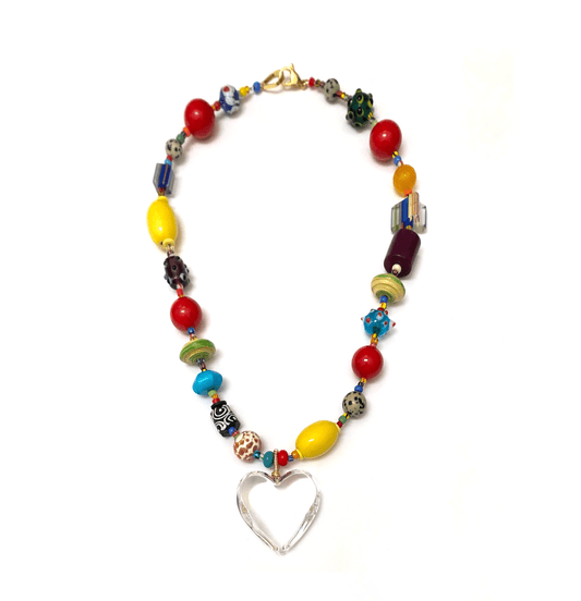 Collar Amalfi de Cuentas de Colores - GRANATE 27