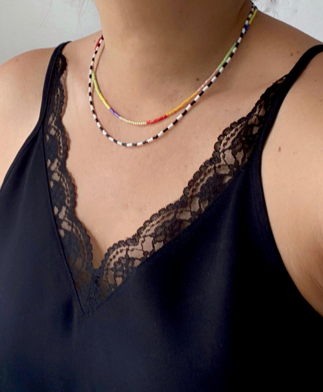 Collar doble de Miyuki - GRANATE 27