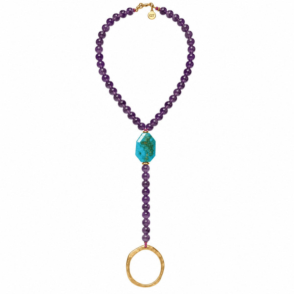Collar Lariat de Amatista - GRANATE 27