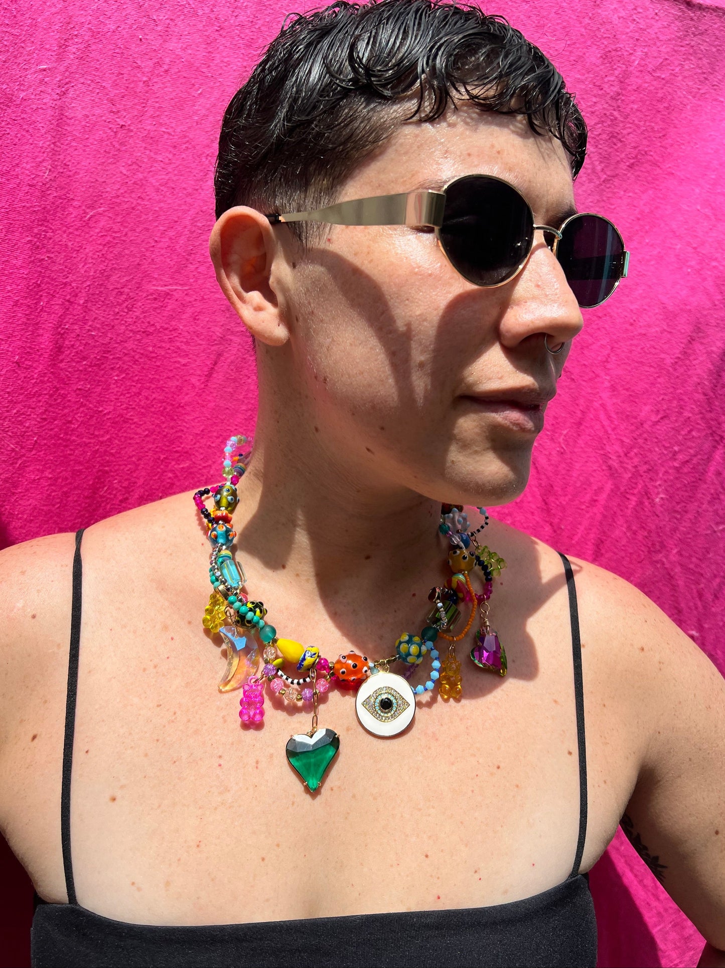 Collar Multicolor Burningman - GRANATE 27