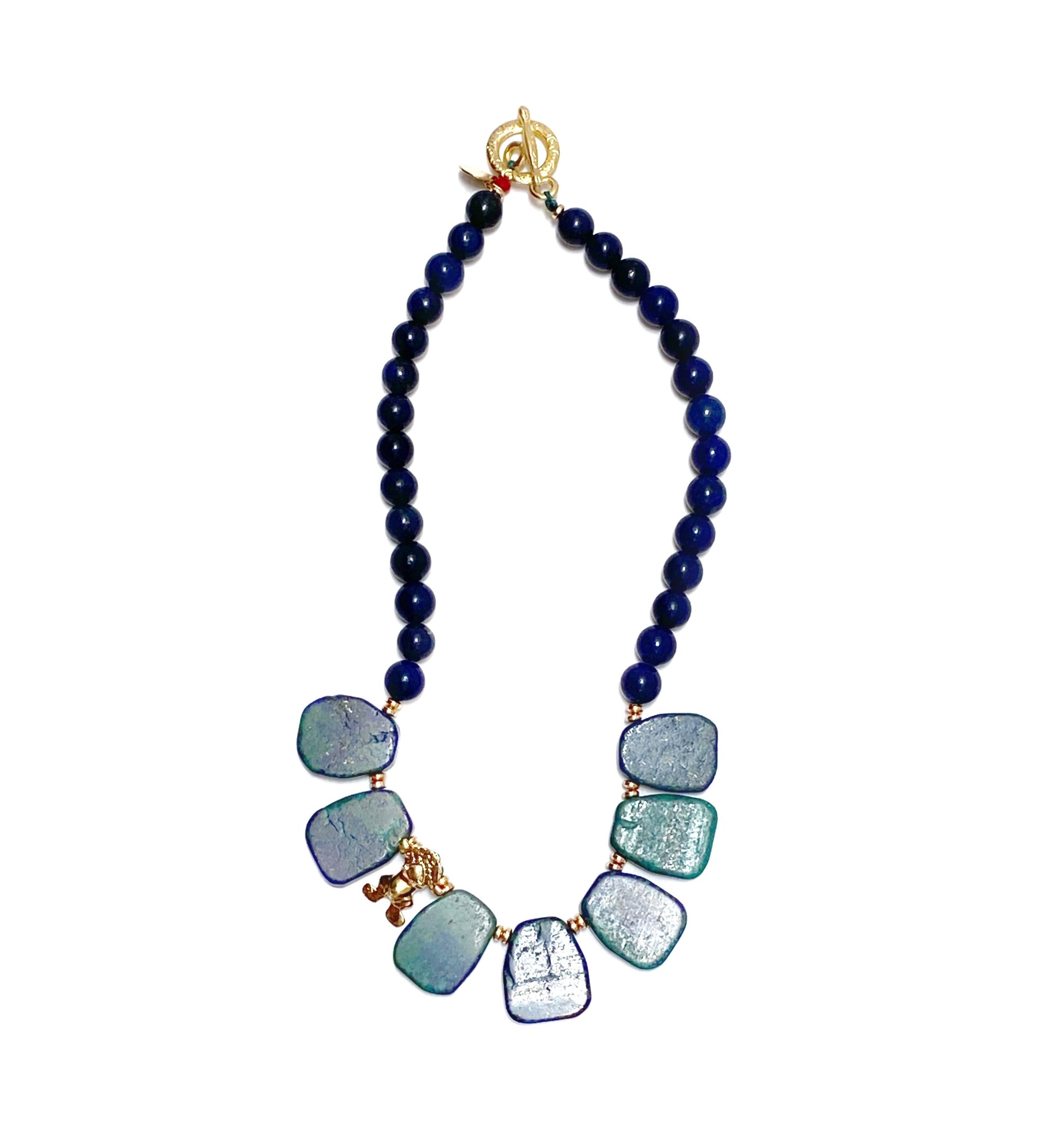 Collar Precolombino de Lapislázuli y Crisocola - GRANATE 27