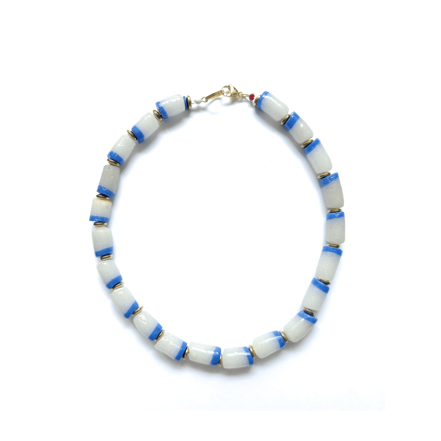 Collar Riviera | Vidrio Africano - GRANATE 27