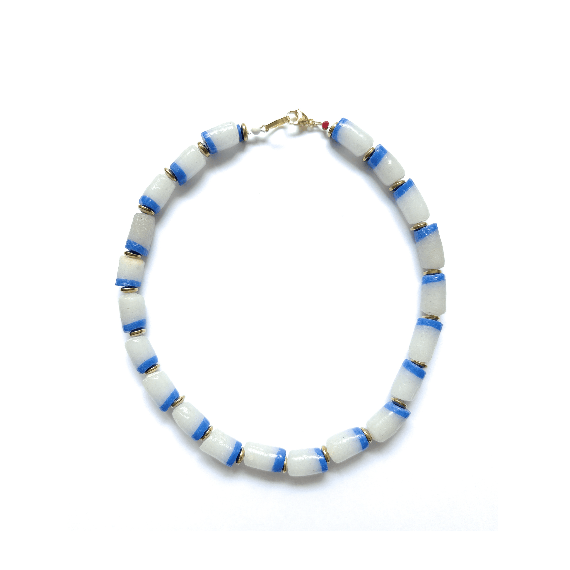 Collar Riviera | Vidrio Africano - GRANATE 27