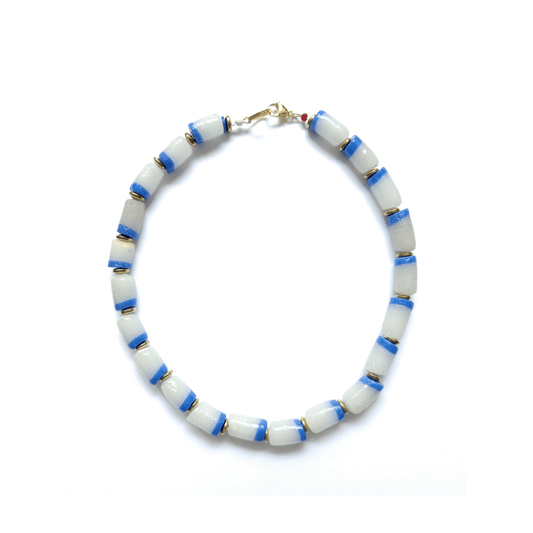 Collar Riviera | Vidrio Africano - GRANATE 27