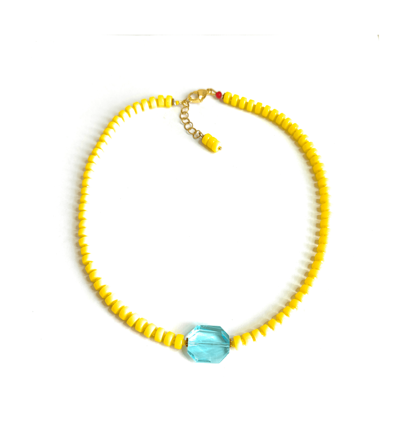 COLOR POP | Collar RAINBOW de Vidrio y Murano - GRANATE 27