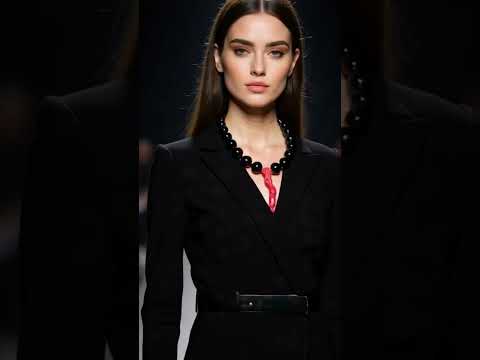 collar onix negro y coral
