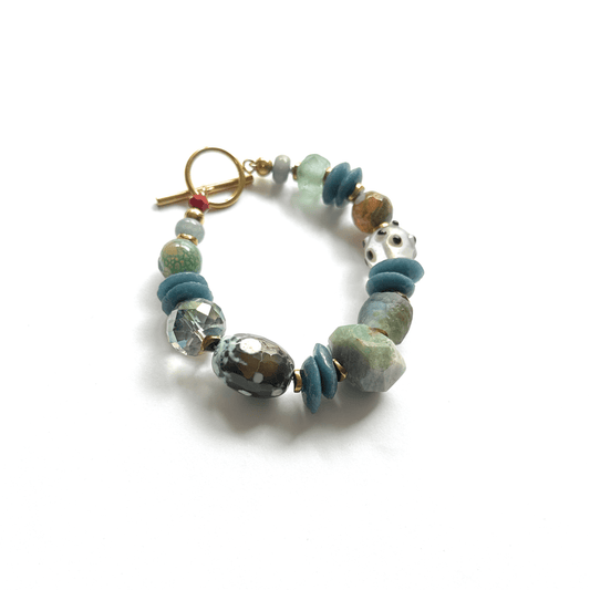 Pulsera Amazona de Piedras Naturales - GRANATE 27