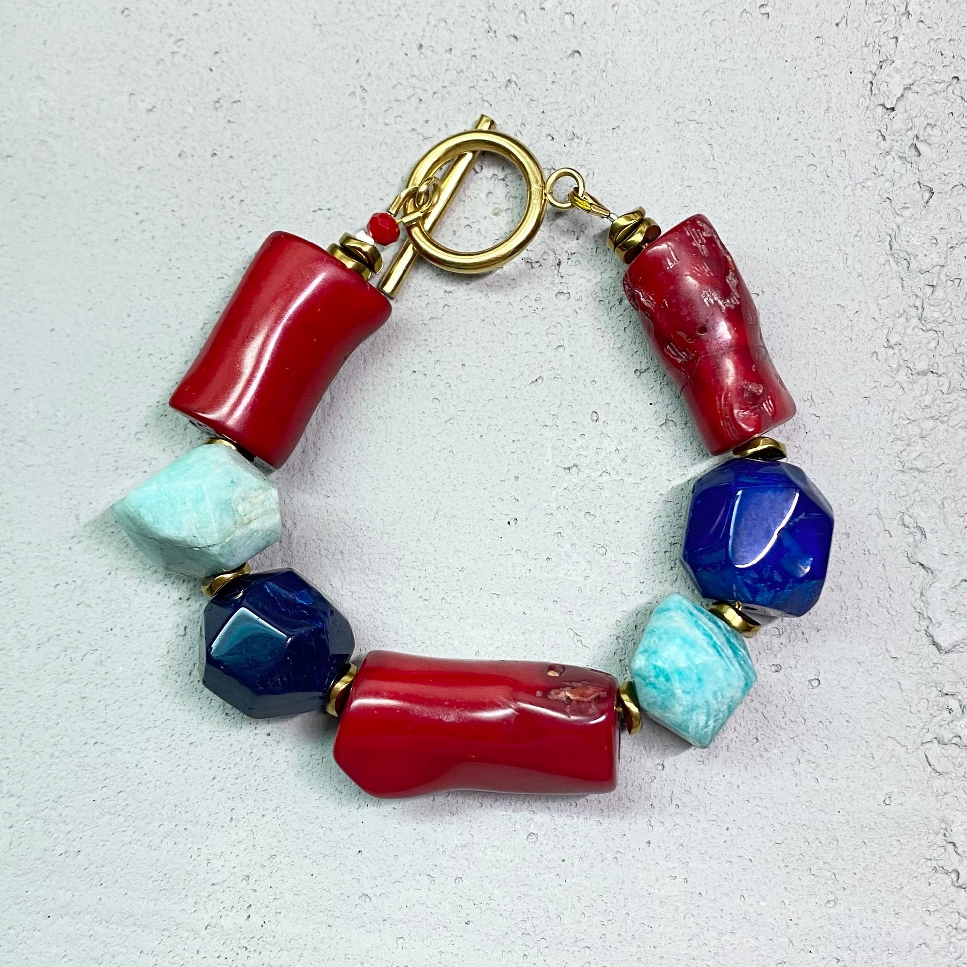 PULSERA DE CORAL - GRANATE 27