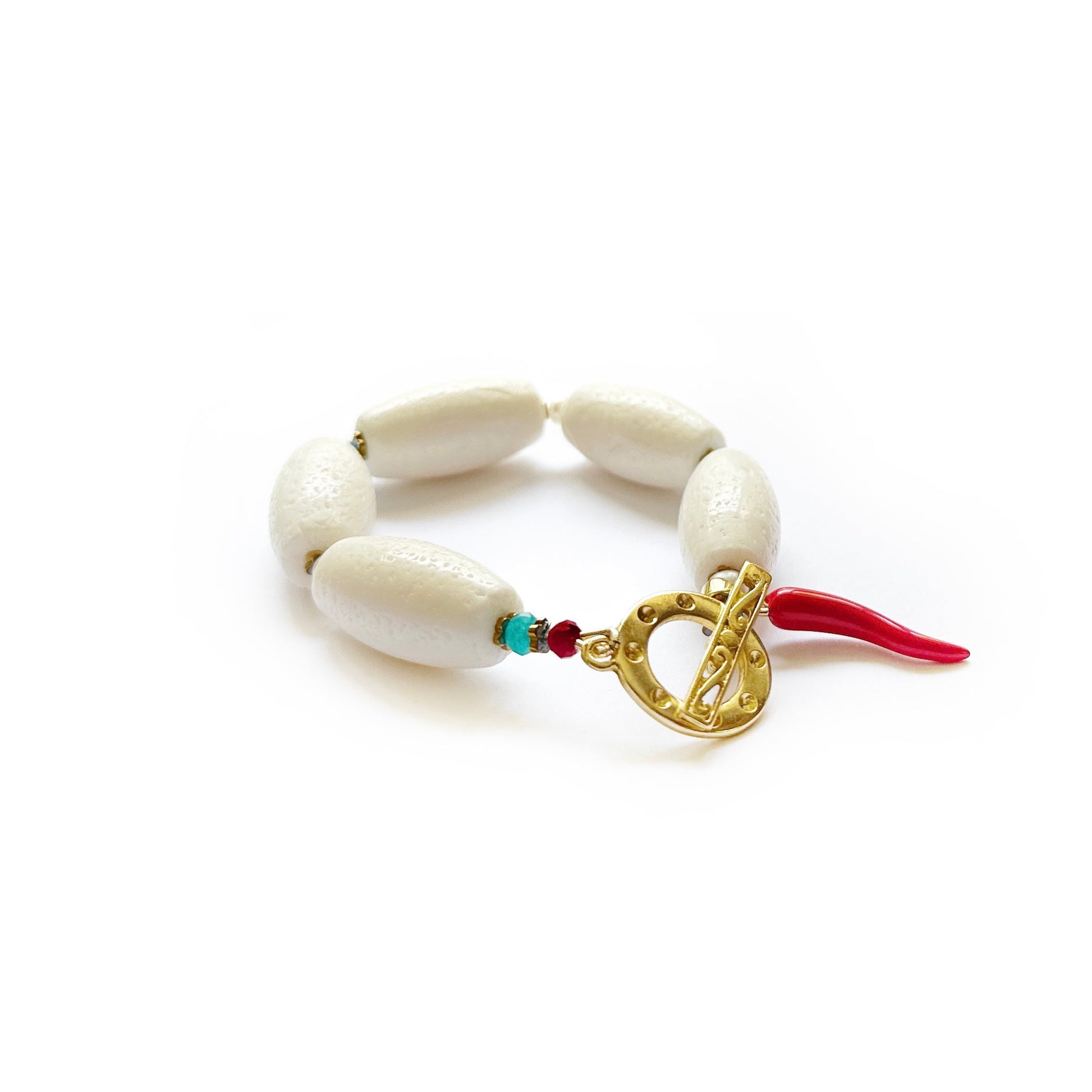 Pulsera de Coral Blanco - GRANATE 27