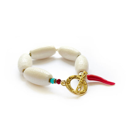 Pulsera de Coral Blanco - GRANATE 27