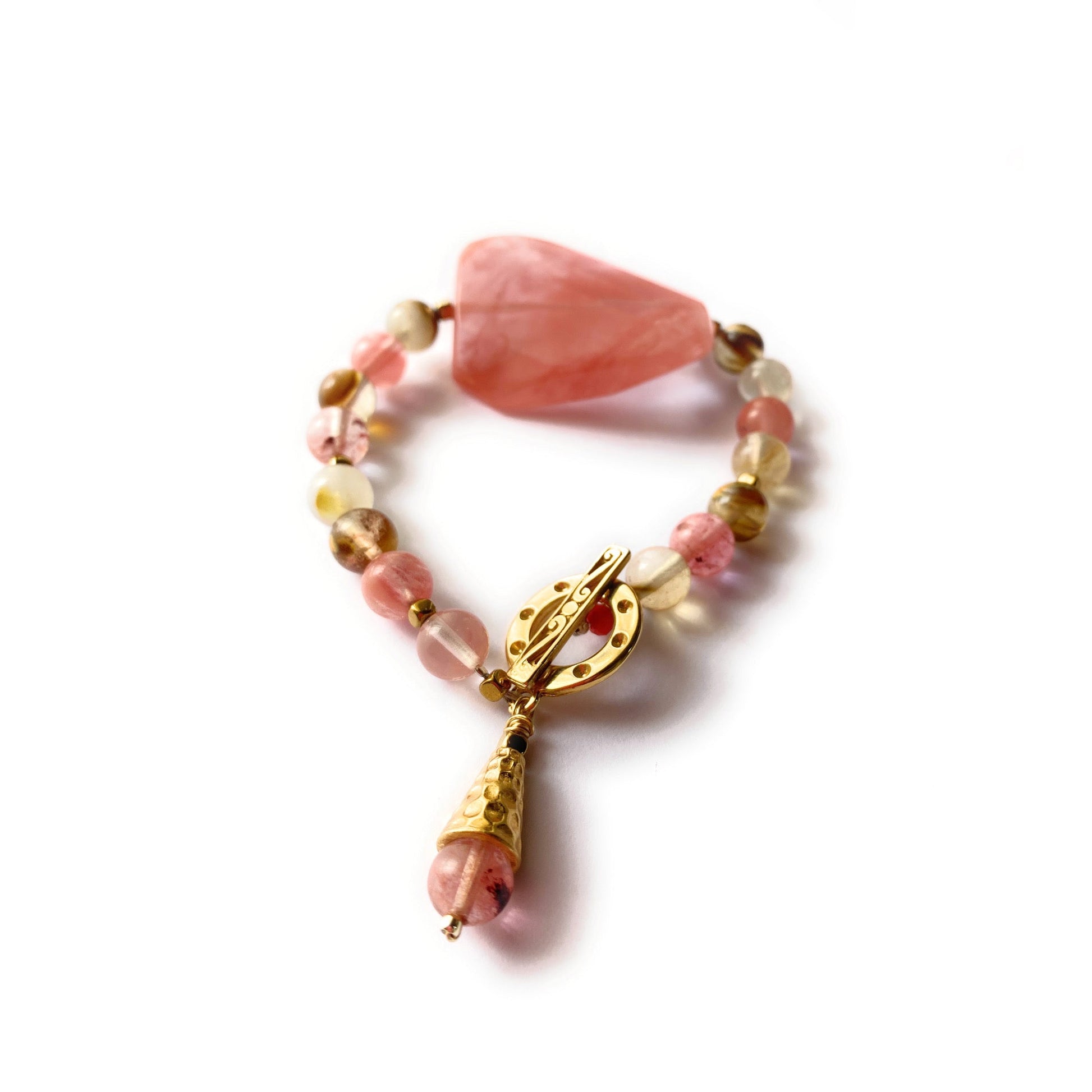 Pulsera de Cuarzo Cherry - GRANATE 27