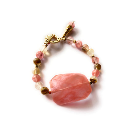 Pulsera de Cuarzo Cherry - GRANATE 27