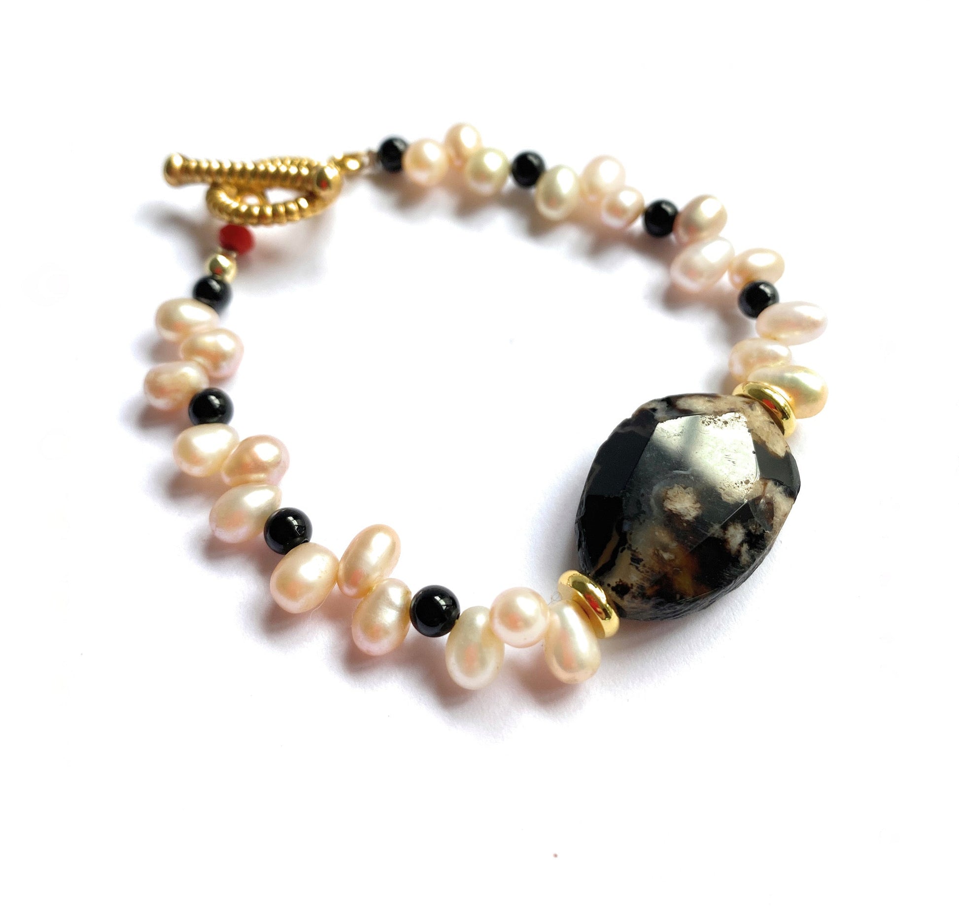 Pulsera de Perlas Nude - GRANATE 27