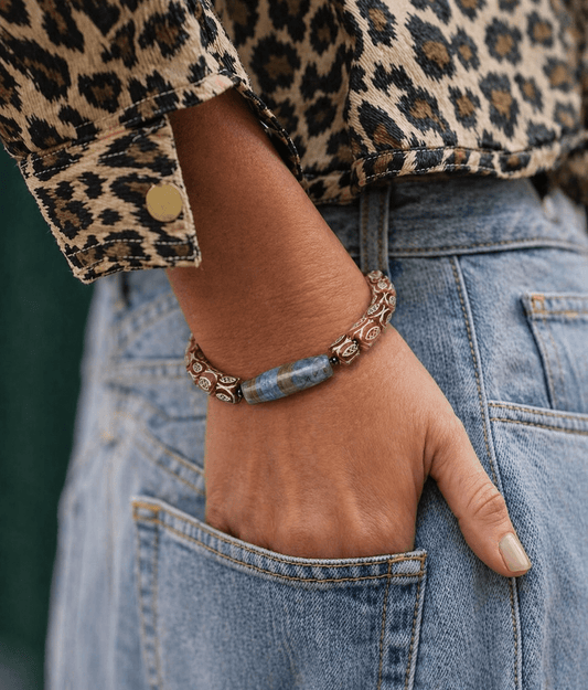 Pulsera Jade Antiguo y Jaspe - GRANATE 27